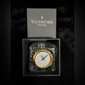 WATERFORD ABC BABY BLOCK CLOCK SIGNED
